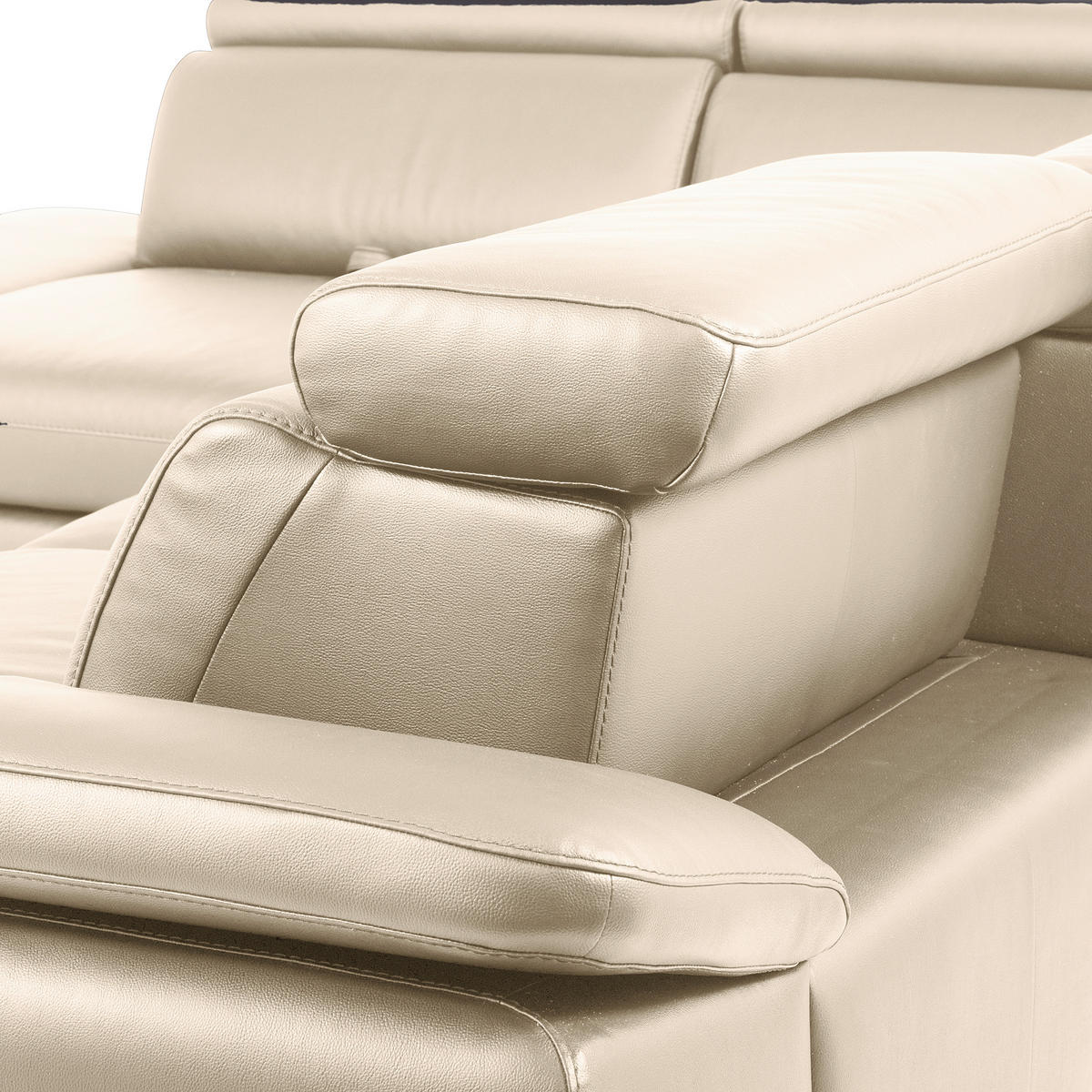 ECKSOFA  in Lederlook Echtleder Grau  220/274 cm  - Schwarz/Grau, Design, Leder/Textil (220/274cm) - Livetastic