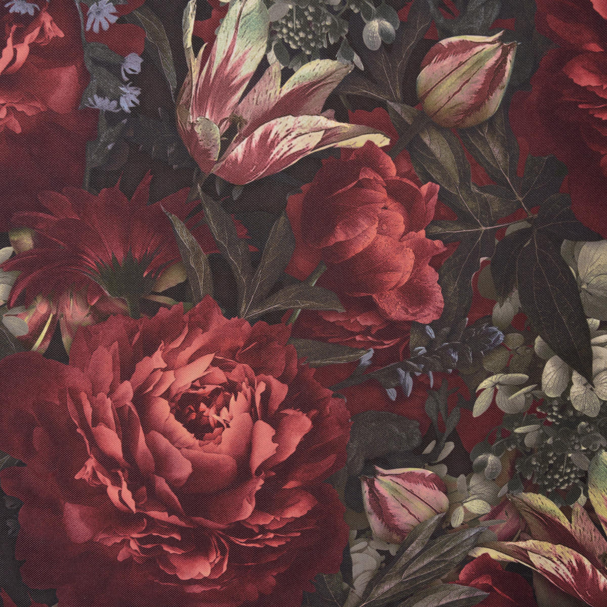 DEKOSTOFF per lfm blickdicht  - Rot, KONVENTIONELL, Textil (145cm) - Esposa