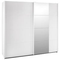SCHWEBETÜRENSCHRANK in Weiss  - Weiss/Alufarben, Konventionell, Glas/Holzwerkstoff (226/210/62cm) - Ti'me