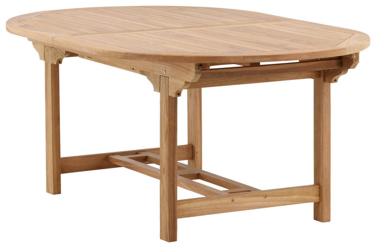 GARTENTISCH 180/120/75 cm  - Teakfarben, KONVENTIONELL, Holz (180/120/75cm) - Gardenson