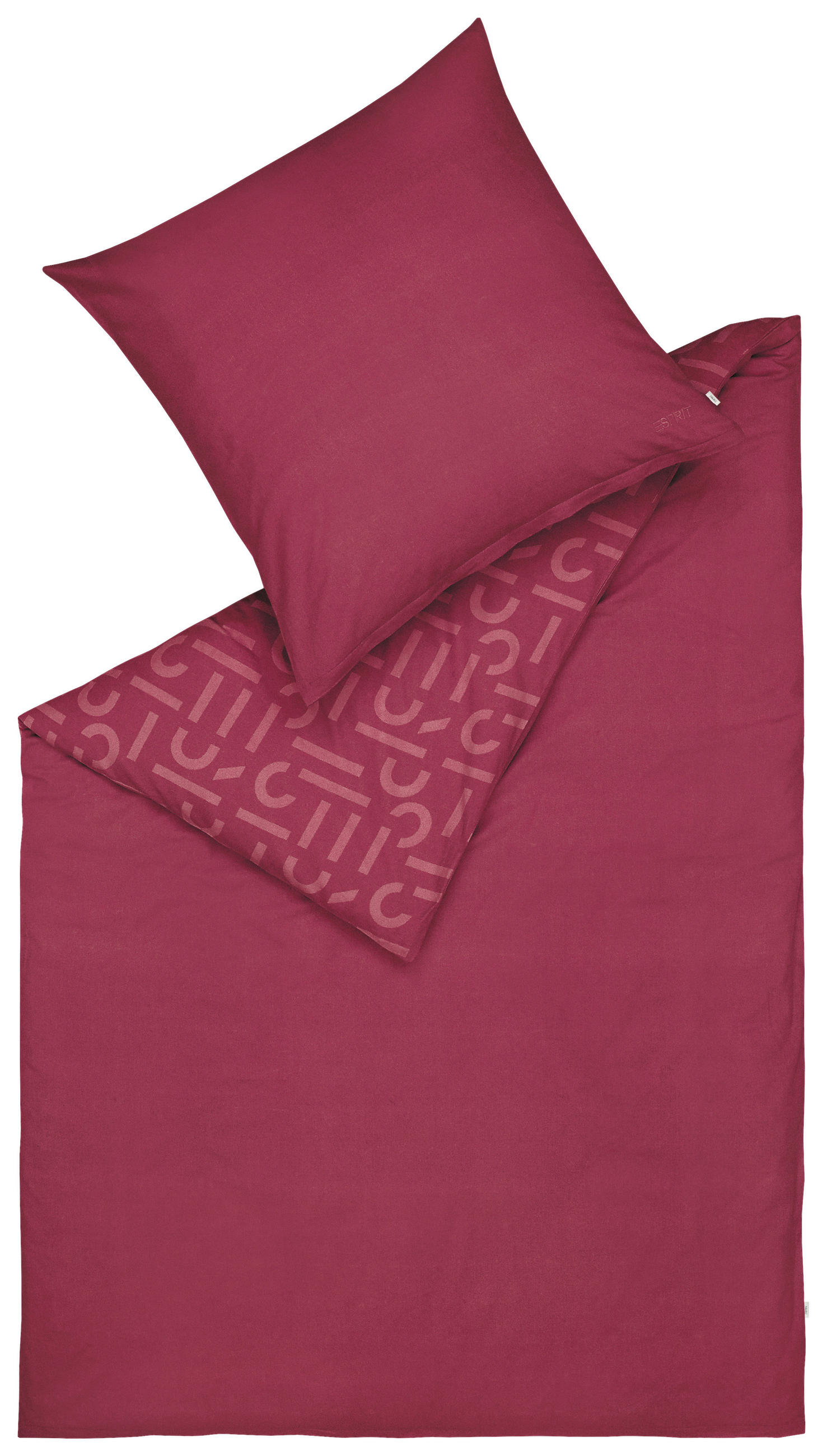 WENDEBETTWÄSCHE E-ScatterBig-F red Flanell 135/200 cm  - Rot, Basics, Textil (135/200cm) - Esprit