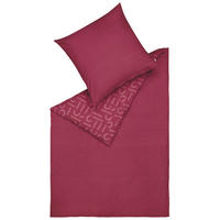 WENDEBETTWÄSCHE E-ScatterBig-F red Flanell 200/200 cm  - Rot, Design, Textil (200/200cm) - Esprit