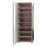 GARDEROBENSCHRANK Eichefarben, Weiß - Eichefarben/Alufarben, Design, Glas/Holzwerkstoff (70/196/38cm) - Carryhome