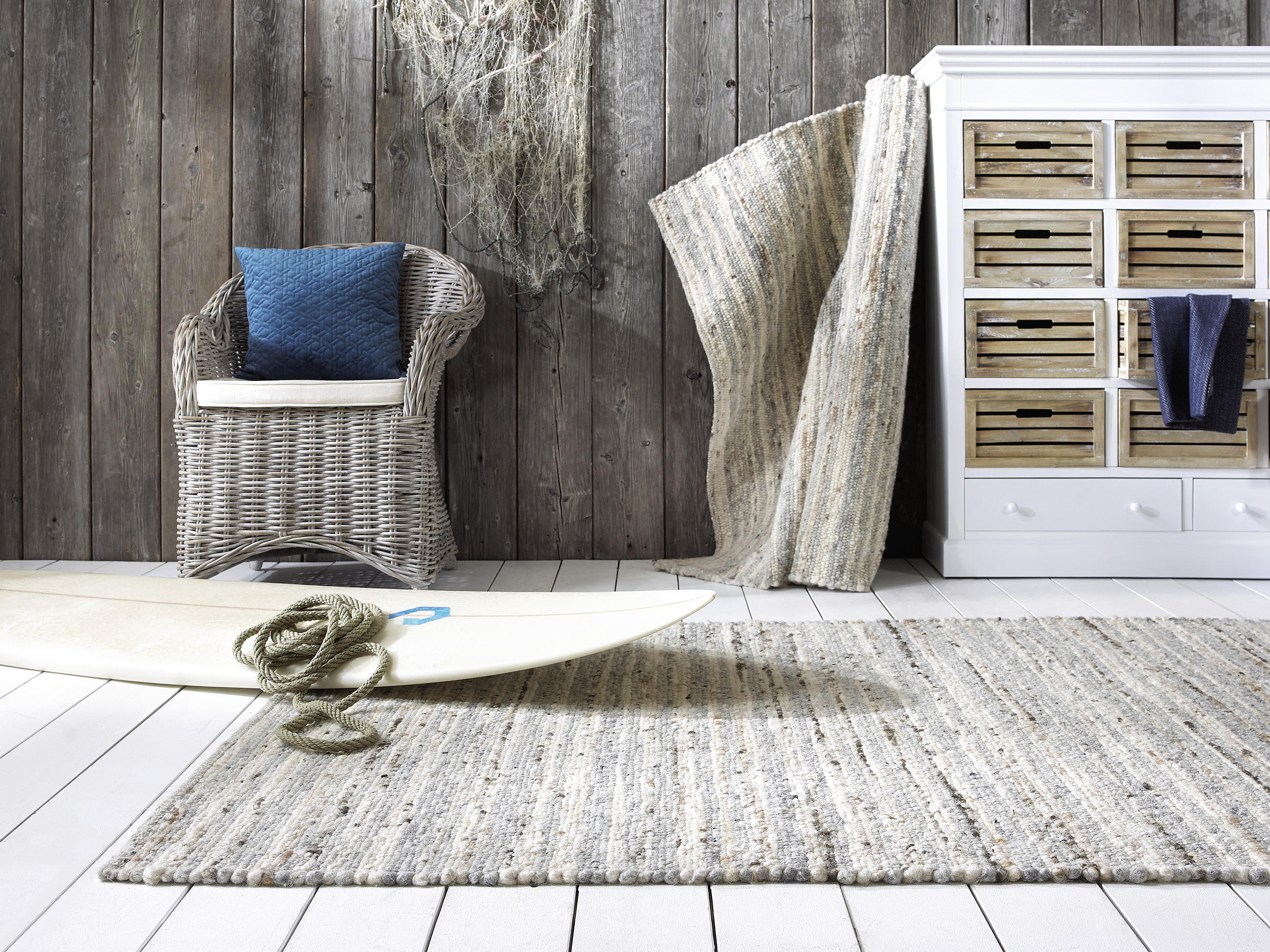 HANDWEBTEPPICH 170/230 cm Ovilava Naturfarben  - Naturfarben, Natur, Textil (170/230cm) - Linea Natura