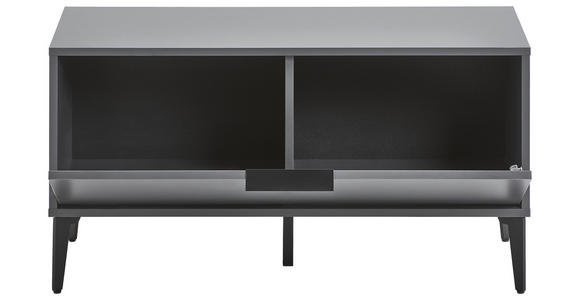 GARDEROBENBANK Anthrazit, Grau  - Anthrazit/Schwarz, MODERN, Holzwerkstoff/Metall (92/48/40cm) - Hom`in