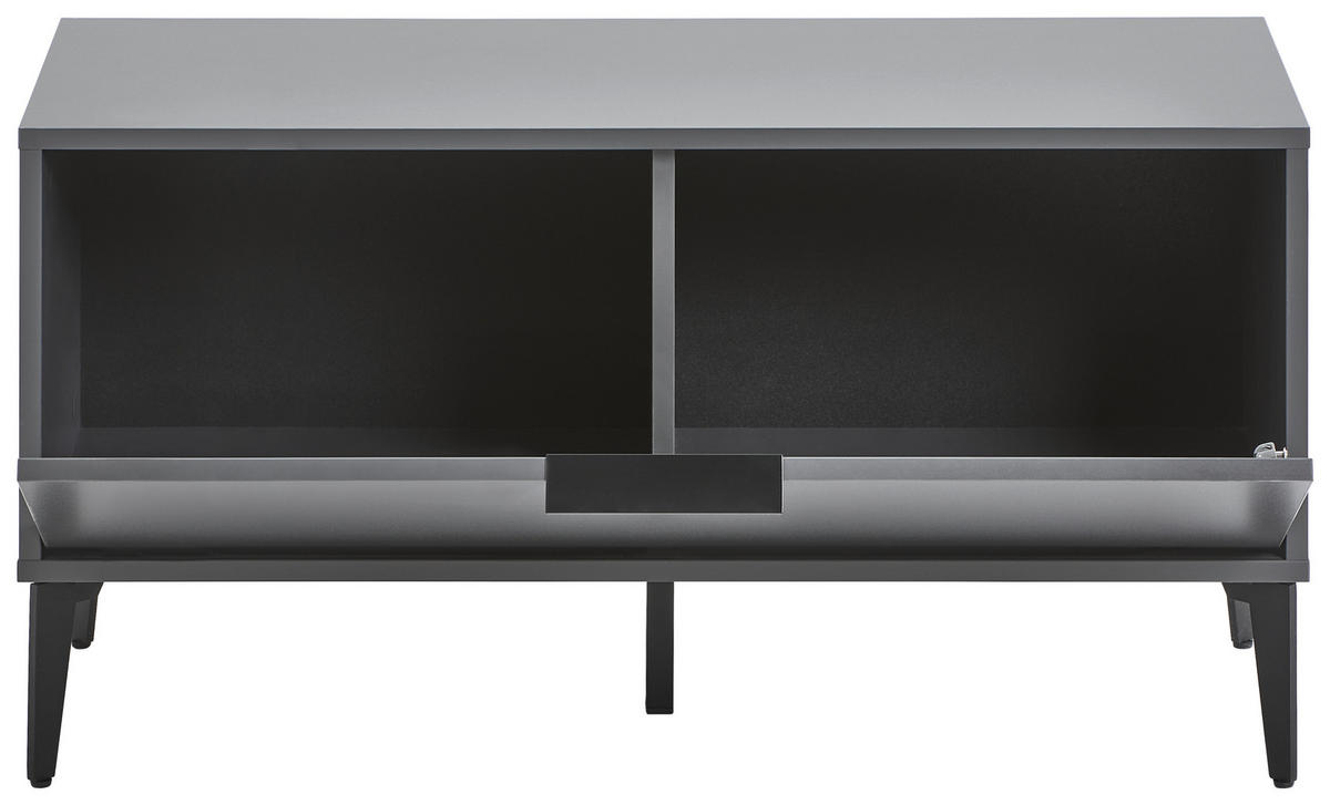 GARDEROBENBANK 92/48/40 cm  - Anthrazit/Schwarz, Modern, Holzwerkstoff/Metall (92/48/40cm) - Hom`in