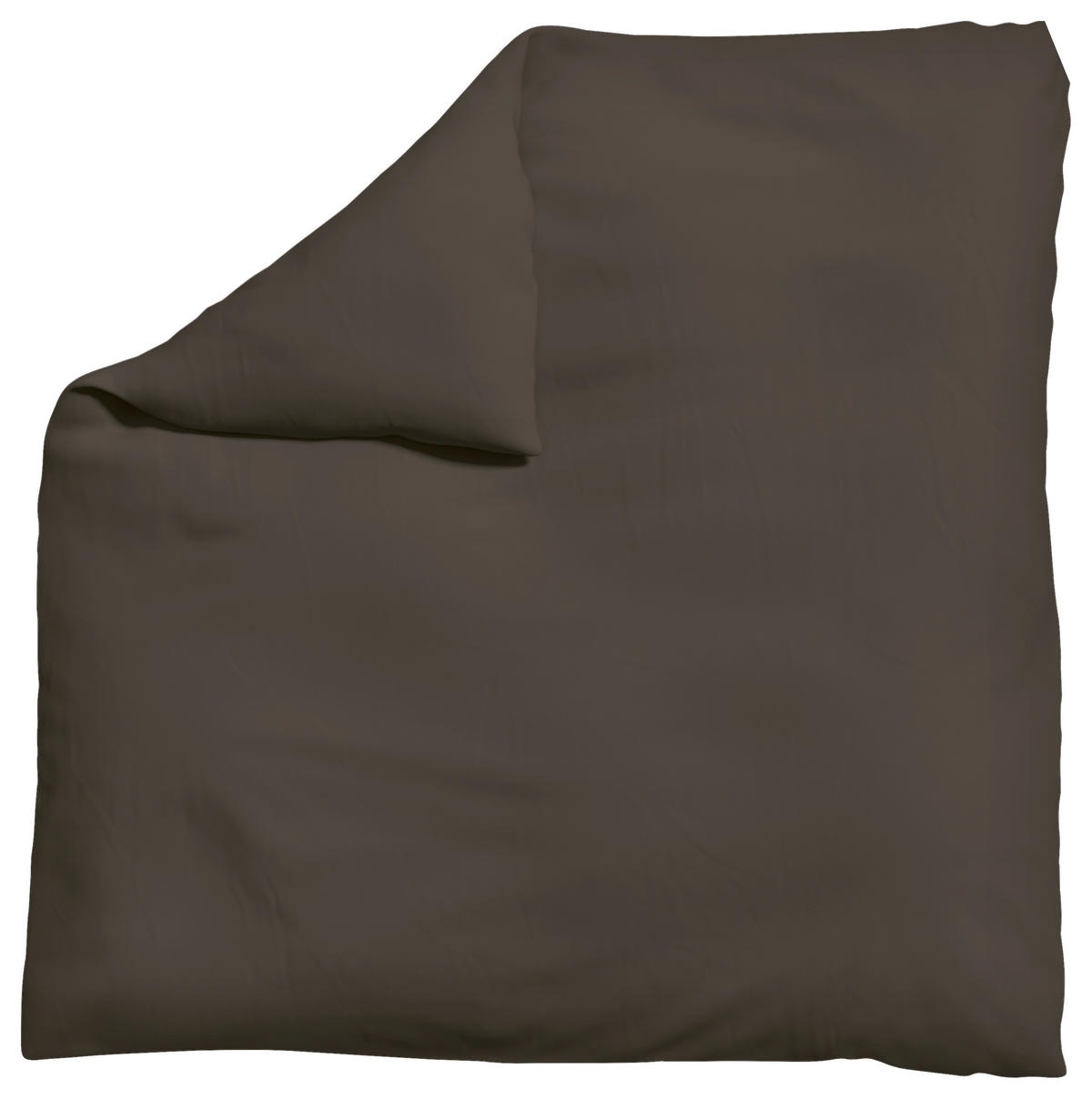 BETTDECKENBEZUG KNITTED JERSEY Jersey 200/200 cm  - Dunkelbraun, Basics, Textil (200/200cm) - Schlafgut