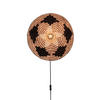 WANDLEUCHTE 45/6 cm   - Schwarz/Naturfarben, Basics, Naturmaterialien (45/6cm) - Good & Mojo