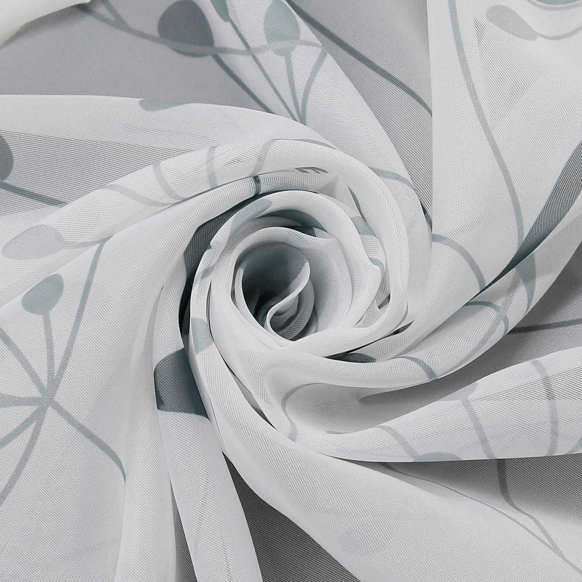 FERTIGVORHANG  transparent  140/225 cm   - Weiß Hochglanz, Basics, Textil (140/225cm) - Joyswahl