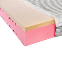 KALTSCHAUMMATRATZE 120/200 cm Höhe ca. 23 cm 7 -Zonen - Weiß, Basics, Textil (120/200cm) - Boxxx