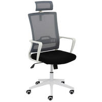 DREHSTUHL Flachgewebe, Netz Grau, Schwarz, Weiß  - Schwarz/Weiß, MODERN, Kunststoff/Textil (61,5/99-109/64cm) - home24