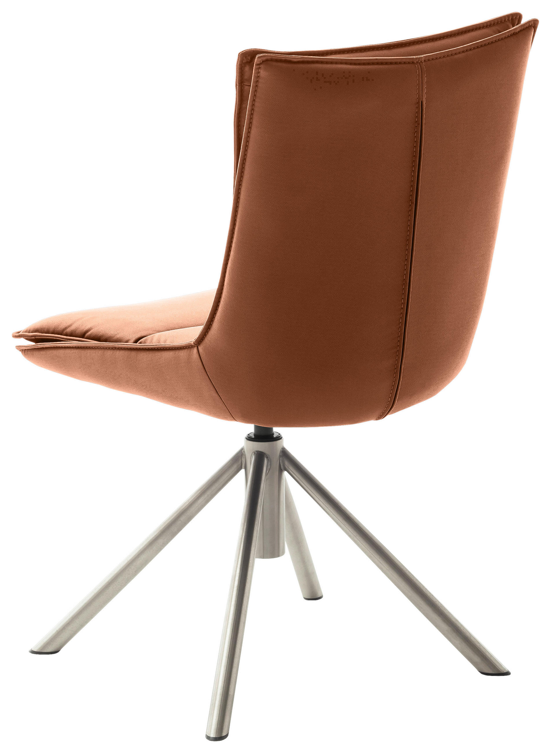 STUHL beschichtet Edelstahlfarben, Rostfarben  - Edelstahlfarben/Rostfarben, Design, Textil/Metall (49/90/65cm) - Novel
