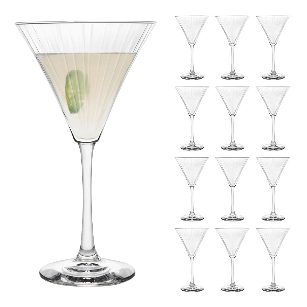 GLÄSERSET LINEAR  12-teilig  - Klar, Basics, Glas (11,5/20cm)