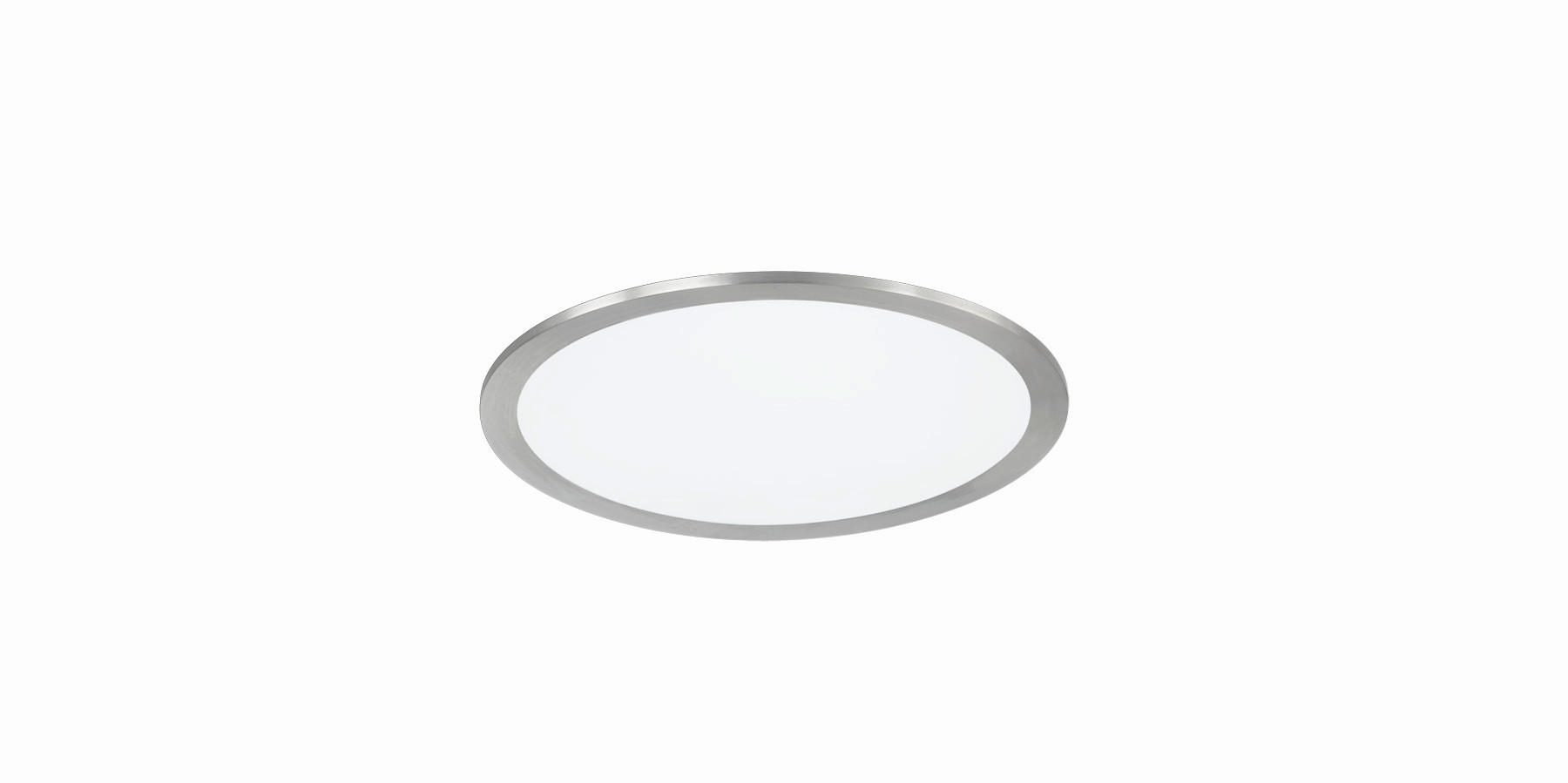 LED-DECKENLEUCHTE 30/5 cm    - Weiß/Nickelfarben, KONVENTIONELL, Kunststoff/Metall (30/5cm) - Trio Leuchten