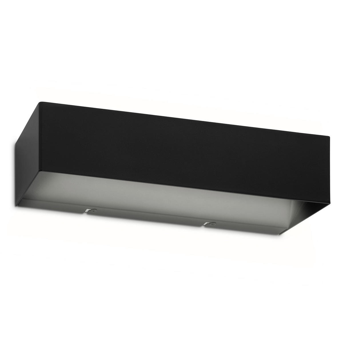 STENSKA SVETILKA ZA KOPALNICO     36/8,5/10 cm        4000 K - črna, Basics, kovina (36/8,5/10cm)