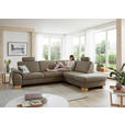 ECKSOFA in Mikrofaser Hellgrün  236/286 cm  - Wildeiche/Beige, KONVENTIONELL, Holz/Textil (236/286cm) - Voleo