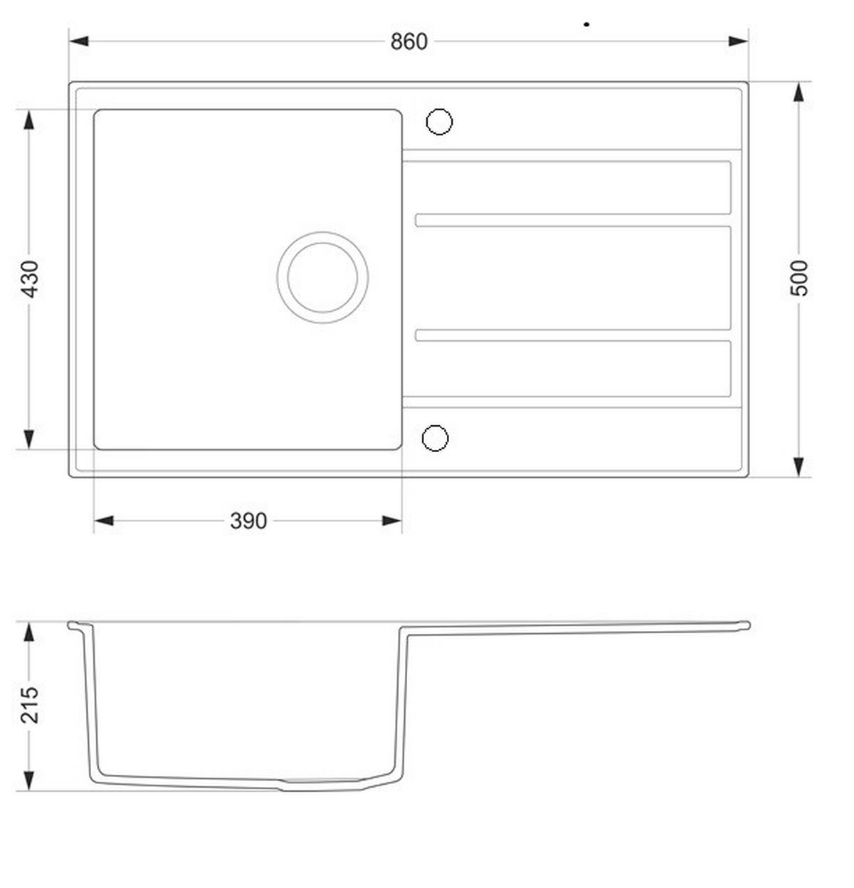 SUDOPERA - SET      86/50/20 cm      - crna, Osnovno, kamen (86/50/20cm)