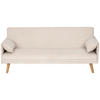 SCHLAFSOFA Cord Creme  - Creme/Naturfarben, Design, Holz/Textil (193/81/92cm) - Livetastic