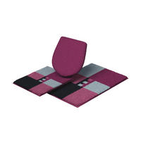 BADEMATTENSET Beere  - Beere, Basics, Kunststoff/Textil - Grund