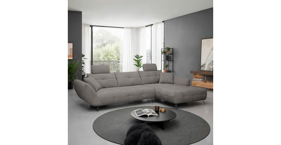 KOPFSTÜTZE - Graubraun, KONVENTIONELL, Textil (55/28/18cm) - Hom`in