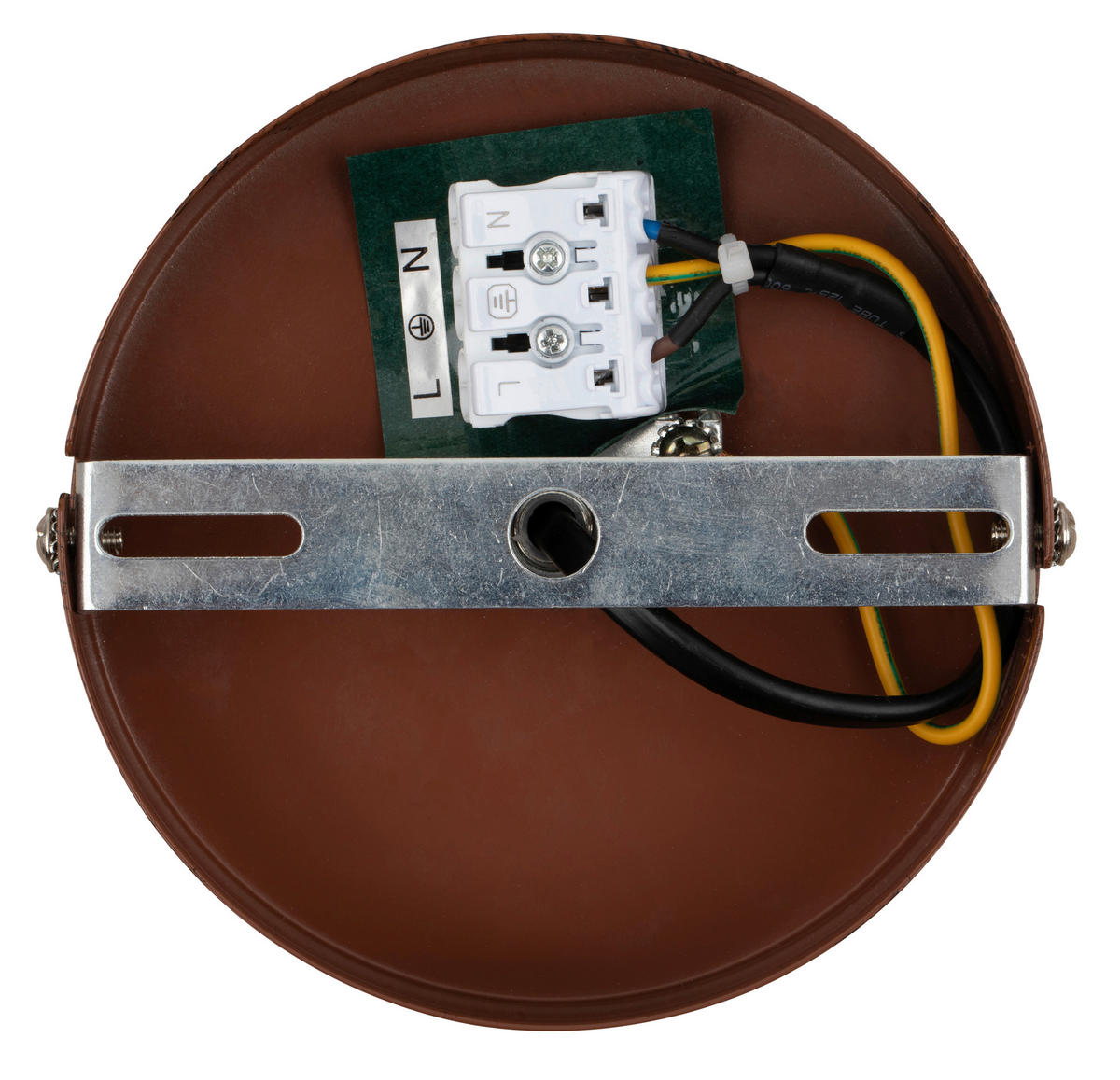 DECKENLEUCHTE  45/25 cm    - Weiß, Design, Textil/Metall (45/25cm) - Collet's Monde