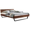 BETT 180/200 cm  in Nussbaumfarben  - Anthrazit/Nussbaumfarben, Design, Holz/Metall (180/200cm) - Hasena