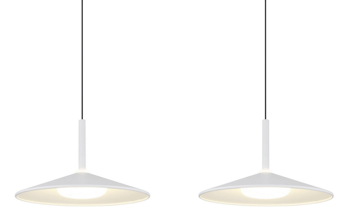 LED-HÄNGELEUCHTE LAMPONE 95/25/180 cm   - Transparent/Opal, Trend, Kunststoff/Metall (95/25/180cm) - Globo