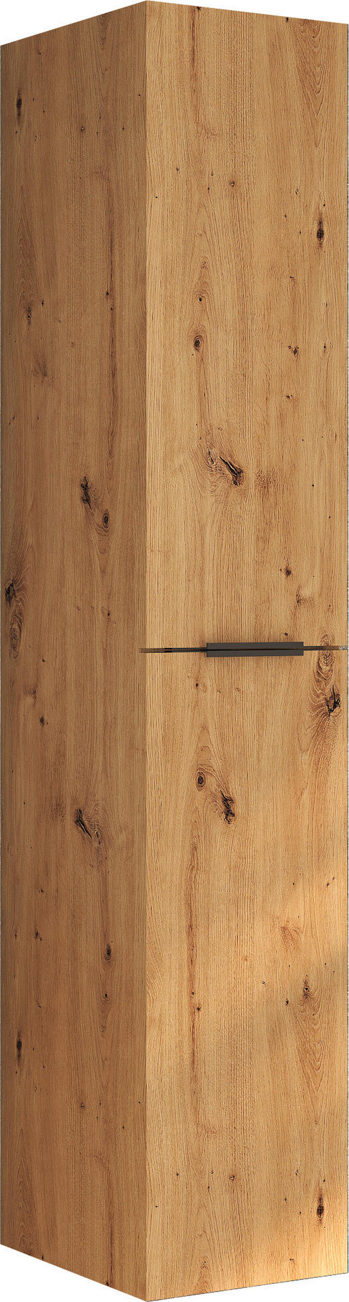 VYSOKÁ SKŘÍŇ, dub artisan, dub artisan, 33/166/33 cm - černá/dub artisan, Moderní, kov/kompozitní dřevo (33/166/33cm) - Stylife