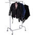 KLEIDERWAGEN Alufarben, Chromfarben, Schwarz - Chromfarben/Alufarben, Basics, Kunststoff/Metall (75/103-165/42cm) - Carryhome