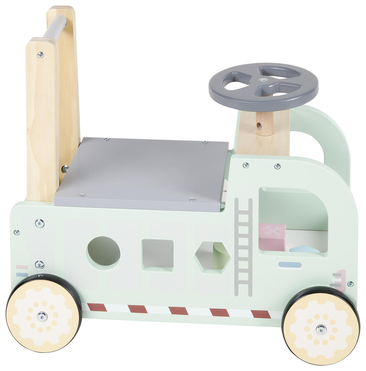 LAUFLERNWAGEN - Multicolor, Trend, Holz (45,8/21,3/39,8cm) - My Baby Lou