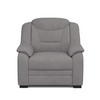 SESSEL Mikrofaser Hellgrau    - Hellgrau/Schwarz, Basics, Kunststoff/Textil (97/99/99cm) - MID.YOU