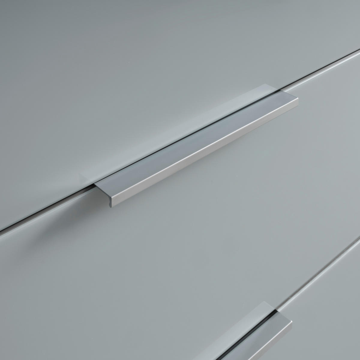 TÁLALÓSZEKRÉNY 134/102/42 cm  - krómszínű/grafitszürke, Modern, műanyag/faalapú anyag (134/102/42cm) - Premium Living