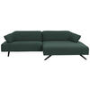 ECKSOFA in Struktur Türkis  - Türkis/Anthrazit, Design, Textil/Metall (276/165cm) - Himolla