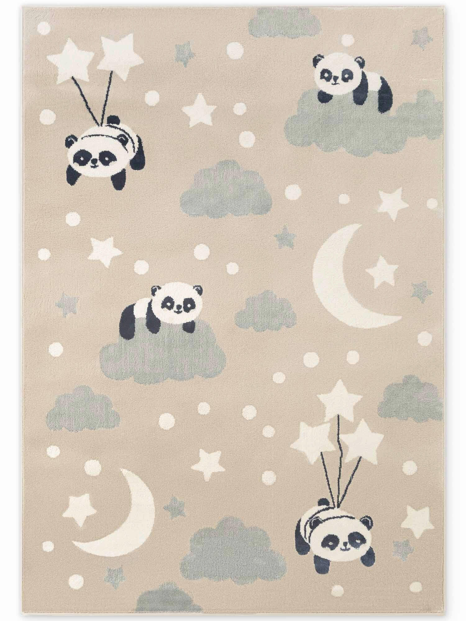 KINDERTEPPICH 120/170 cm Adventures Panda  - Beige/Multicolor, Design, Kunststoff/Textil (120/170cm) - Hanse Home