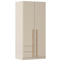 DREHTÜRENSCHRANK Champagner, Eiche Artisan 2 Tür(en)  - Champagner/Eiche Artisan, Design, Holz/Holzwerkstoff (91/197/54cm) - Stylife