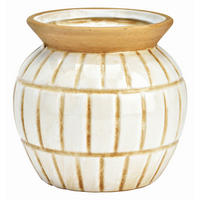 VASE  - Weiß, Basics, Keramik (16/16/16cm)