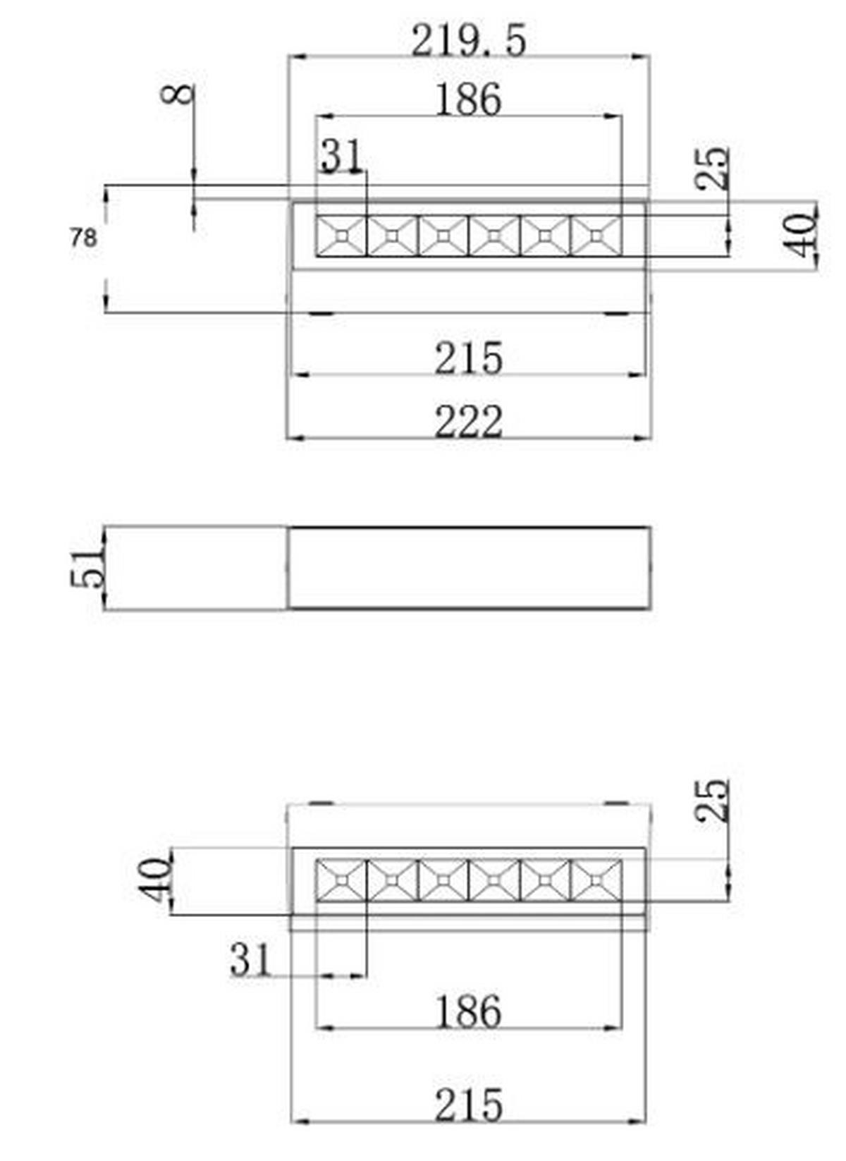 ZIDNA SVJETILJKA VANJSKA Hazel  - boje tikovine/bijela, Design, drvo/plastika (22/7,8/5cm)