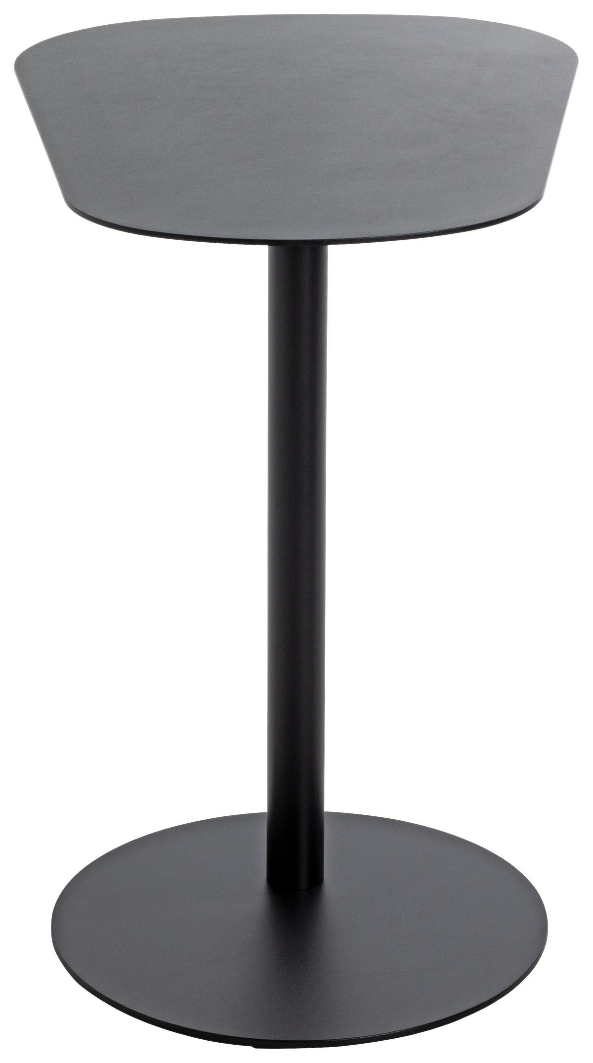 BEISTELLTISCH 53/38/60 cm Schwarz organisch  - Schwarz, Trend, Metall (53/38/60cm)