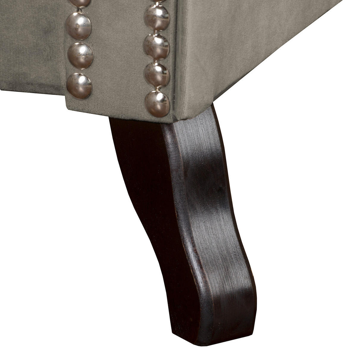 SESSEL in Velours Taupe  - Taupe, Design, Holz/Textil (110/82/90cm) - P & B