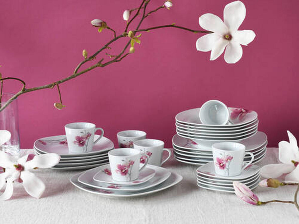 KOMBINOVANÝ SERVIS, 30-dielne, porcelán - biela, Trend, keramika - Creatable