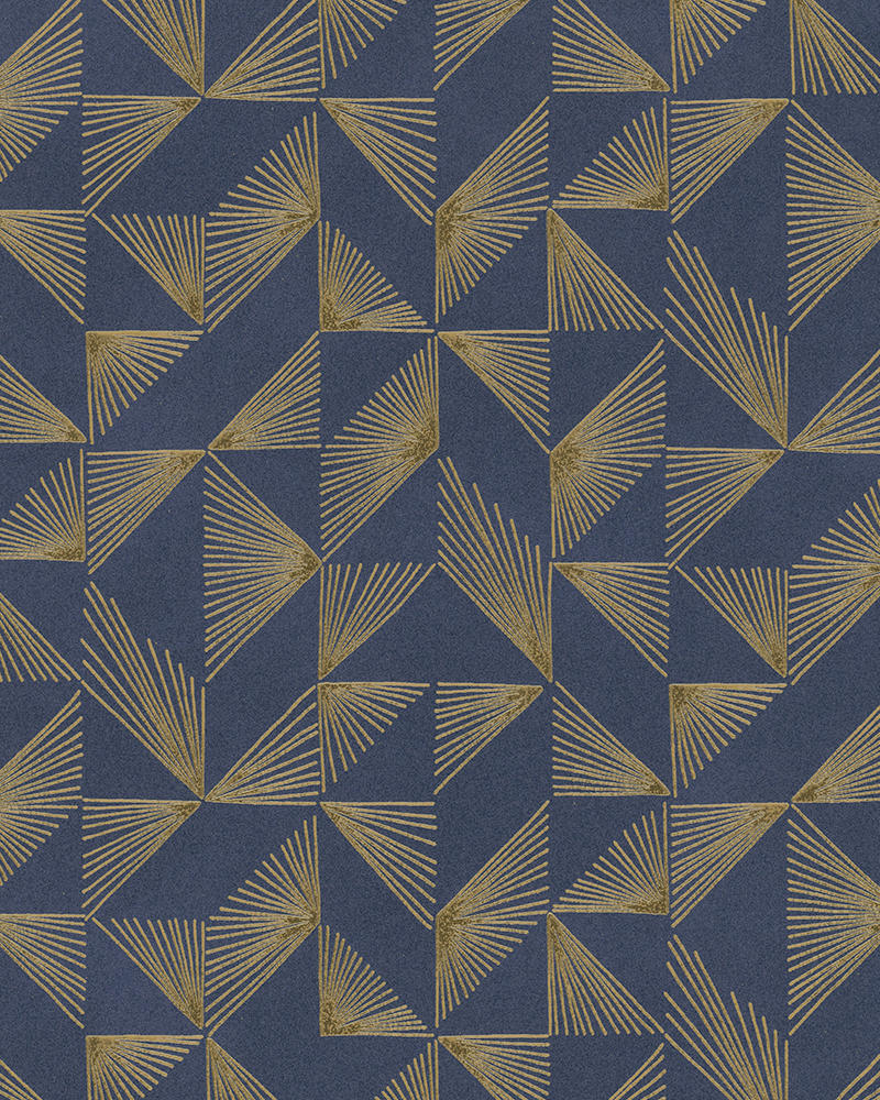 TAPETA VINILNA plava, narančasta - narančasta/plava, Design, papir (53*1000cm)
