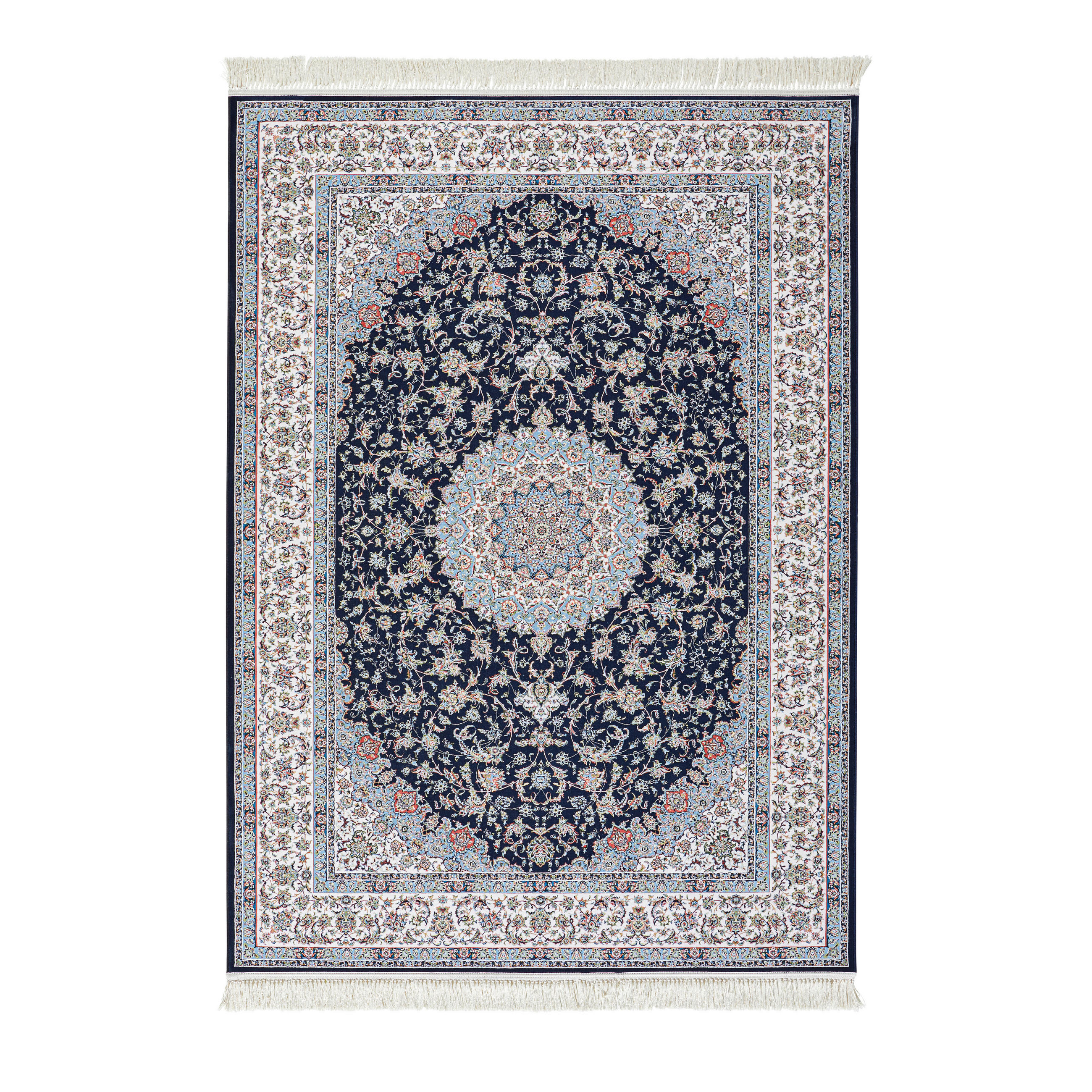 Novel Webteppich Nain Blau, Mehrfarbig 133x190 cm