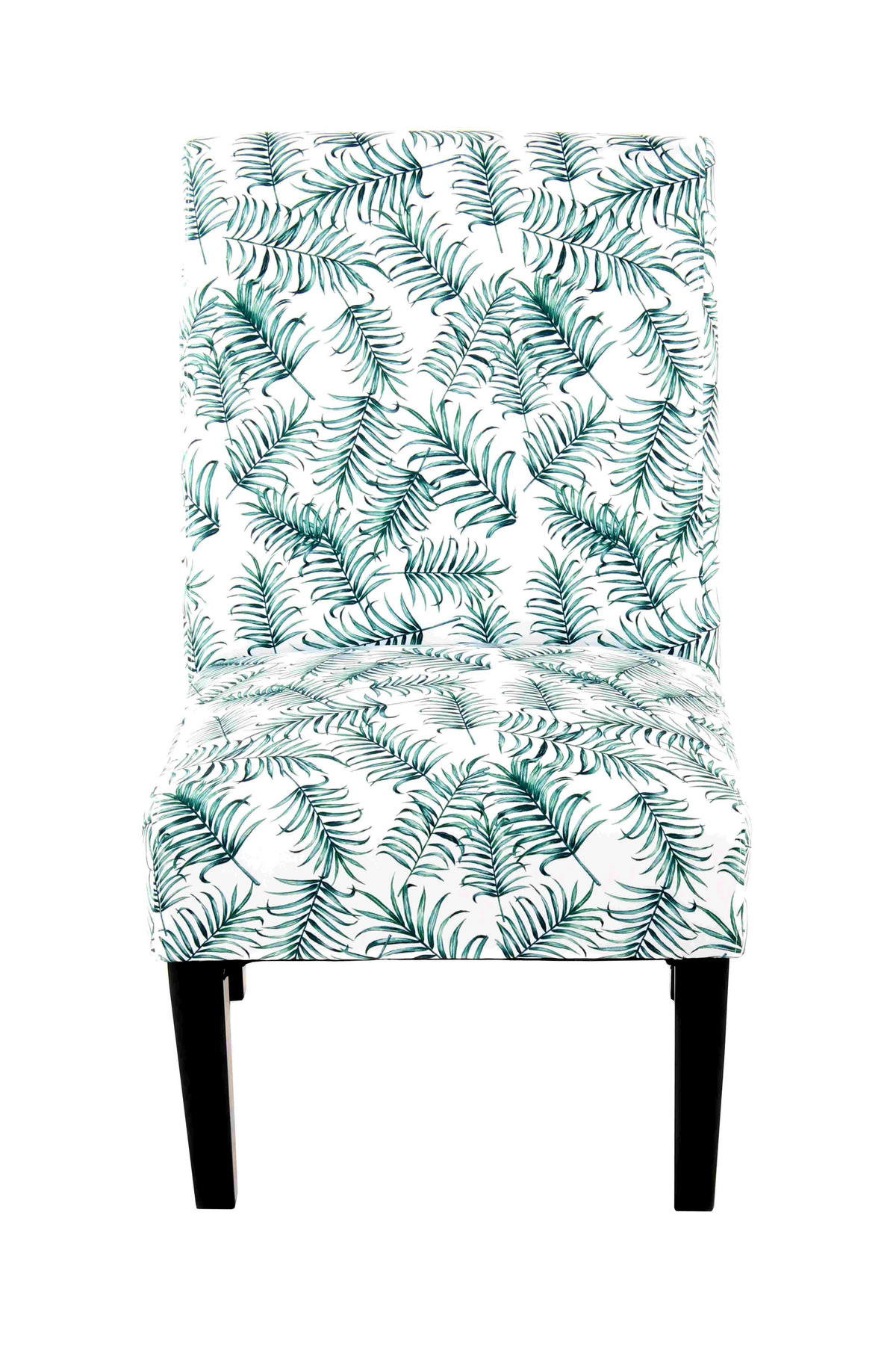 STUHL Flachgewebe Grün, Weiß  - Schwarz/Weiß, Design, Holz/Textil (55/92/77cm) - Kayoom