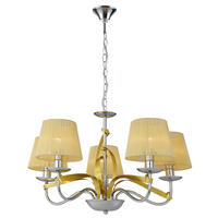 PENDELLEUCHTE Diva 60/60/100 cm   - Chromfarben/Goldfarben, KONVENTIONELL, Metall (60/60/100cm)