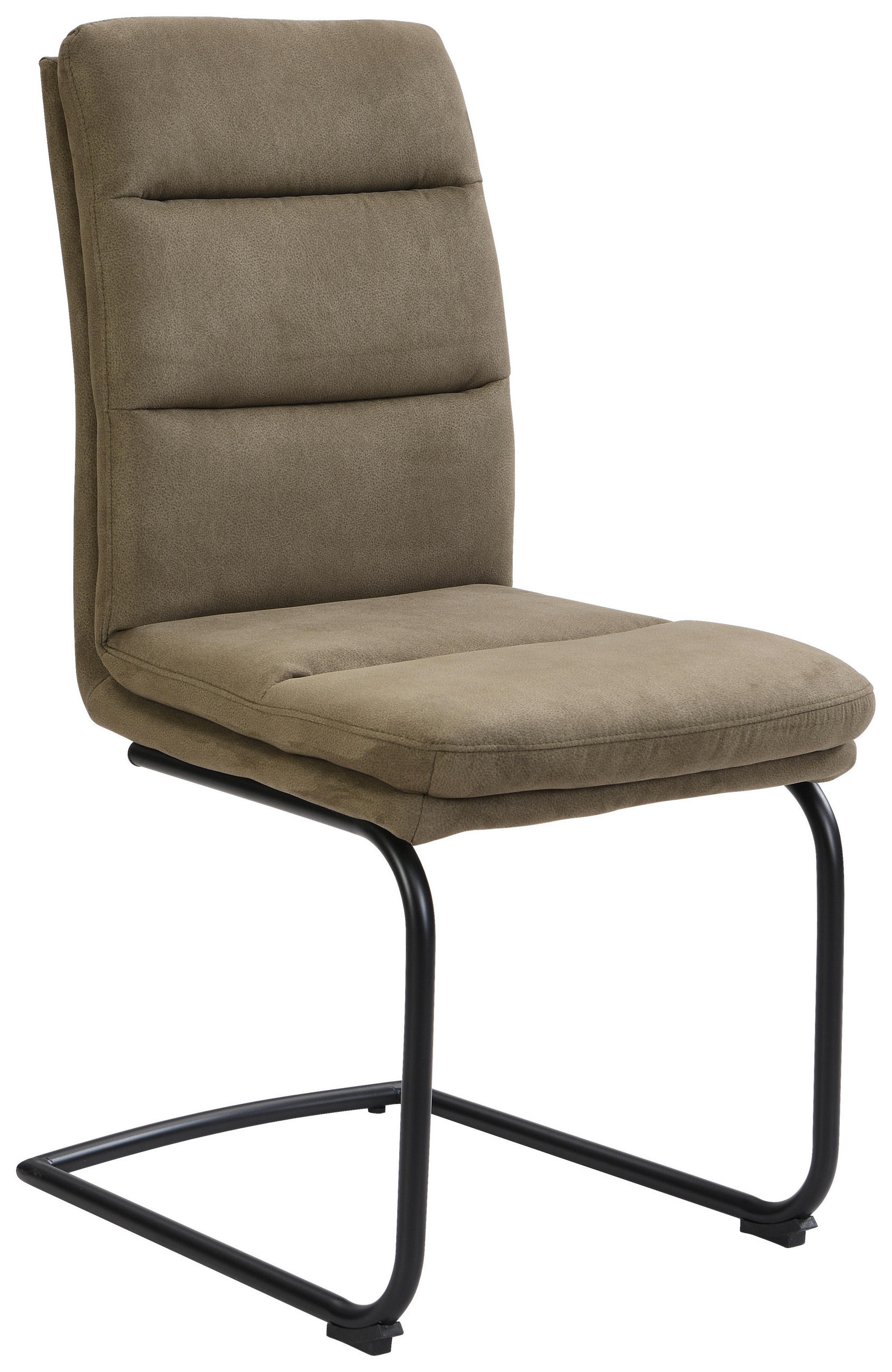 Scaun Cantilever din metal, textil, verde - verde/negru, Design, metal/textil (46/62,5/95cm) - Cantus