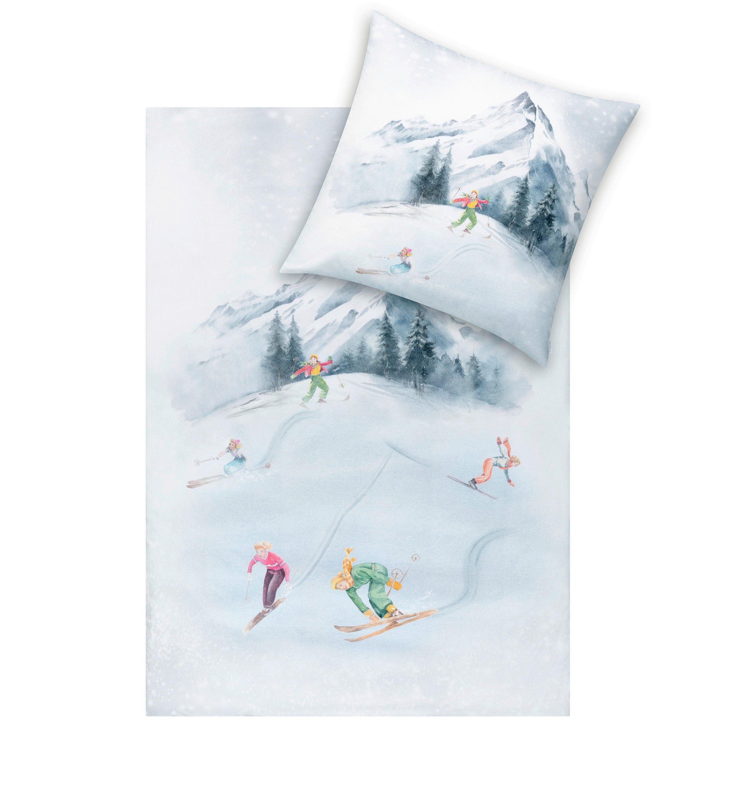 BETTWÄSCHE 2-teilig Impulse Flanell 135/200 cm  - Weiß, Design, Textil (135/200cm) - Estella