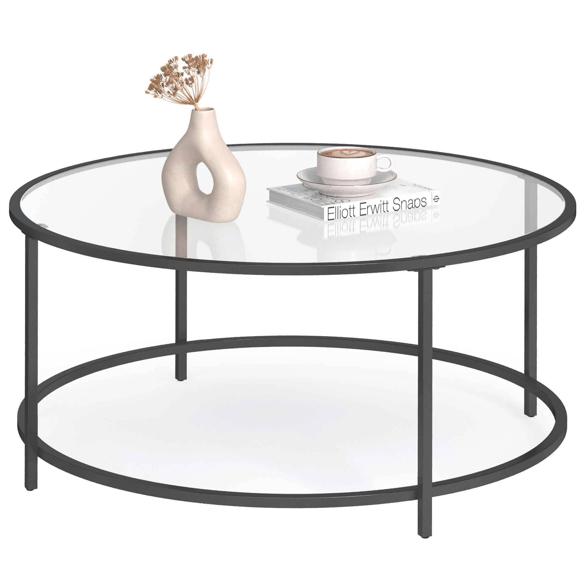 COUCHTISCH Schwarz  - Schwarz, Trend, Metall (84/45,5/84cm) - MID.YOU