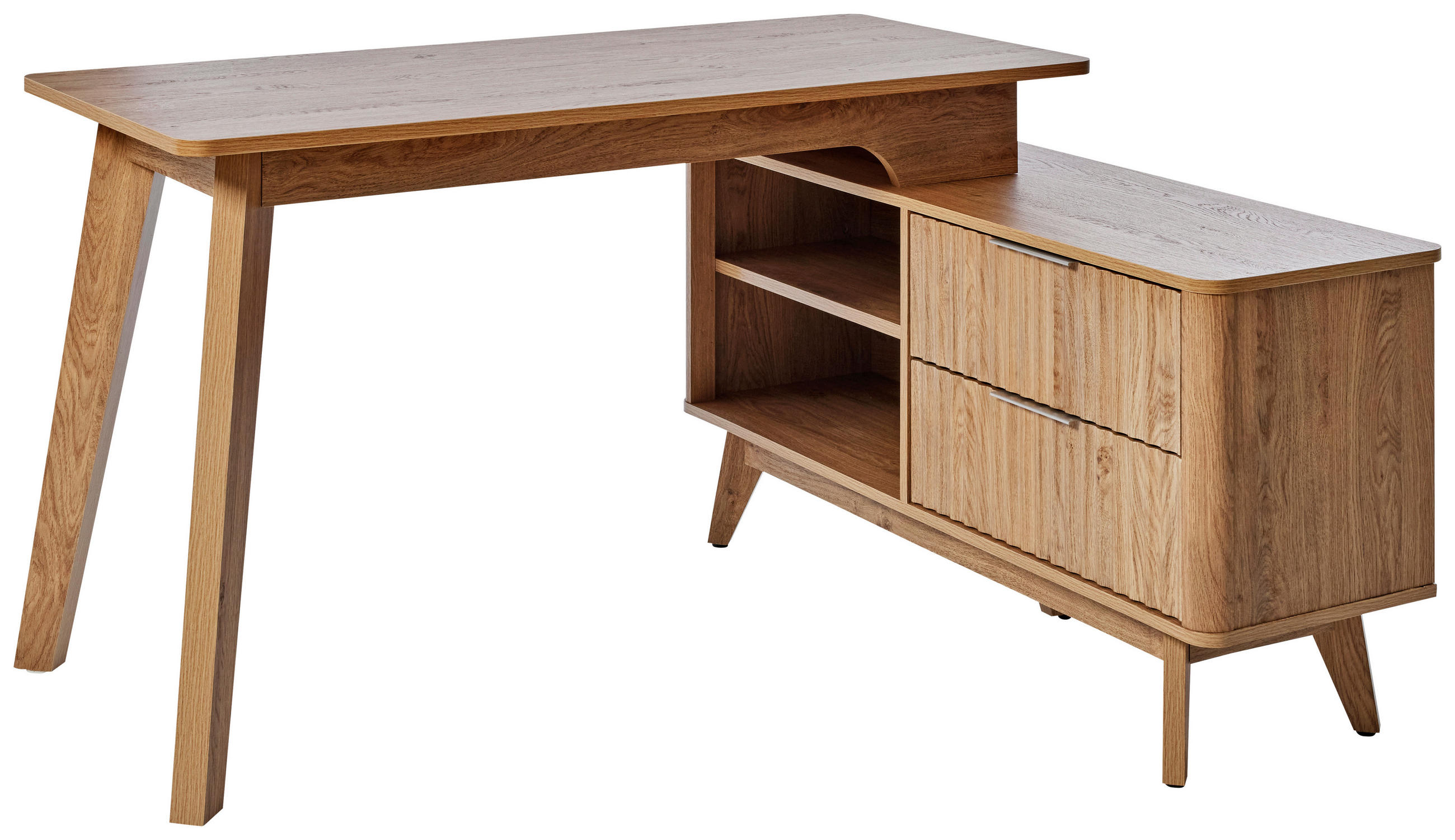 Livetastic Eckschreibtisch Eiche 120x76.20x148 cm