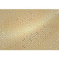 FOTOTAPETE Meander  - Goldfarben/Grau, KONVENTIONELL, Papier (368/254cm) - Komar