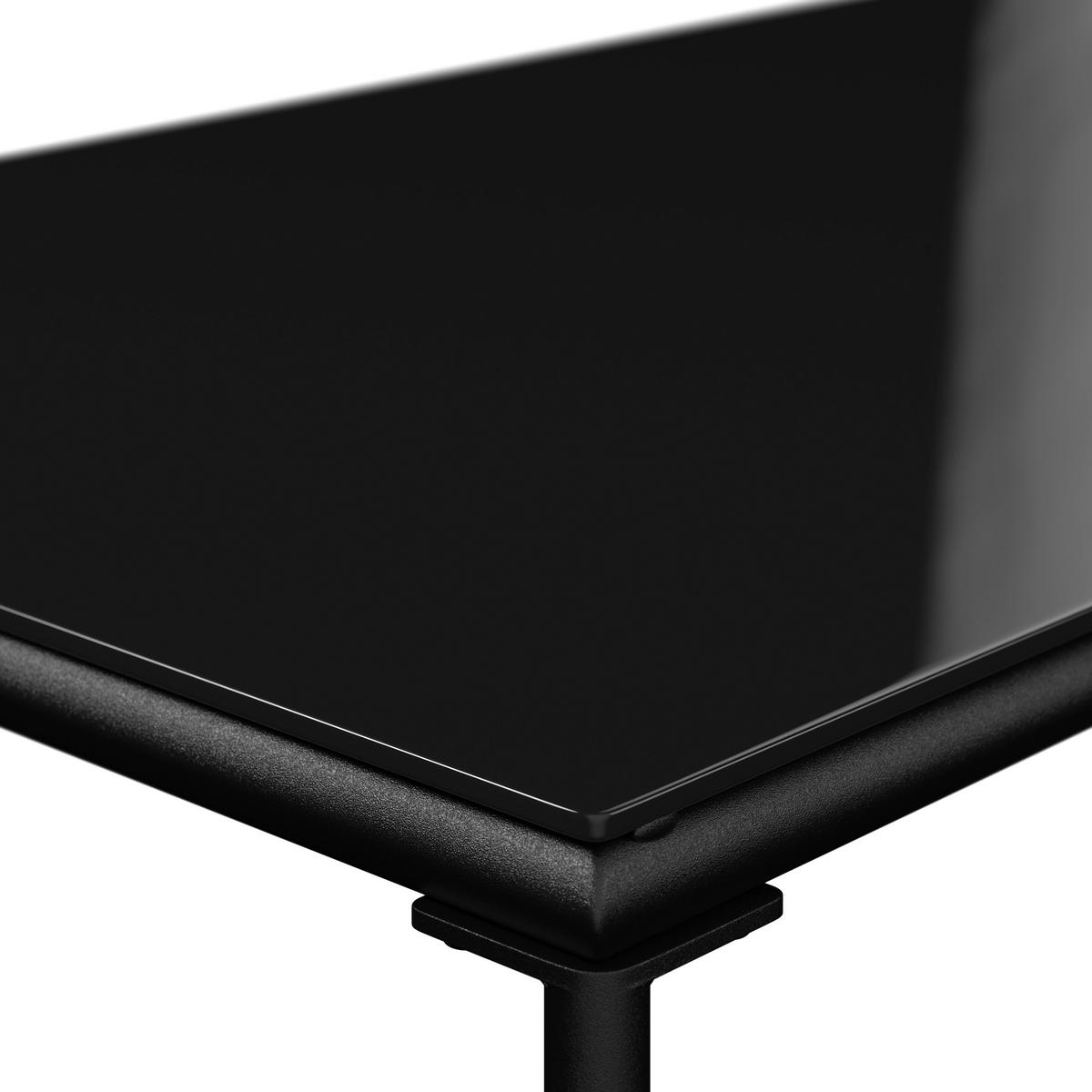 LOUNGEGARNITUR Eisen  - Anthrazit/Schwarz, MODERN, Glas/Textil (125/75/76cm) - Ambia Garden